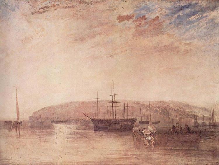 Joseph Mallord William Turner Schiffsverkehr vor der Landspitze von East Cowes oil painting picture